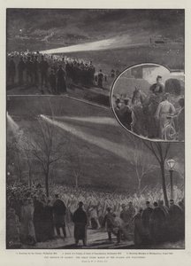 La défense de Londres, la grande marche nocturne des gardes et des volontaires - William Barnes Wollen